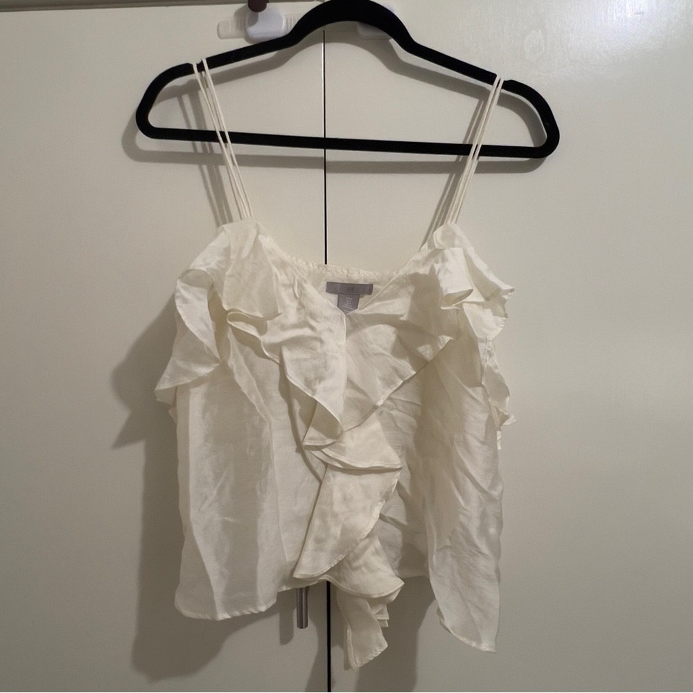H&M Cream Ruffle Camisole